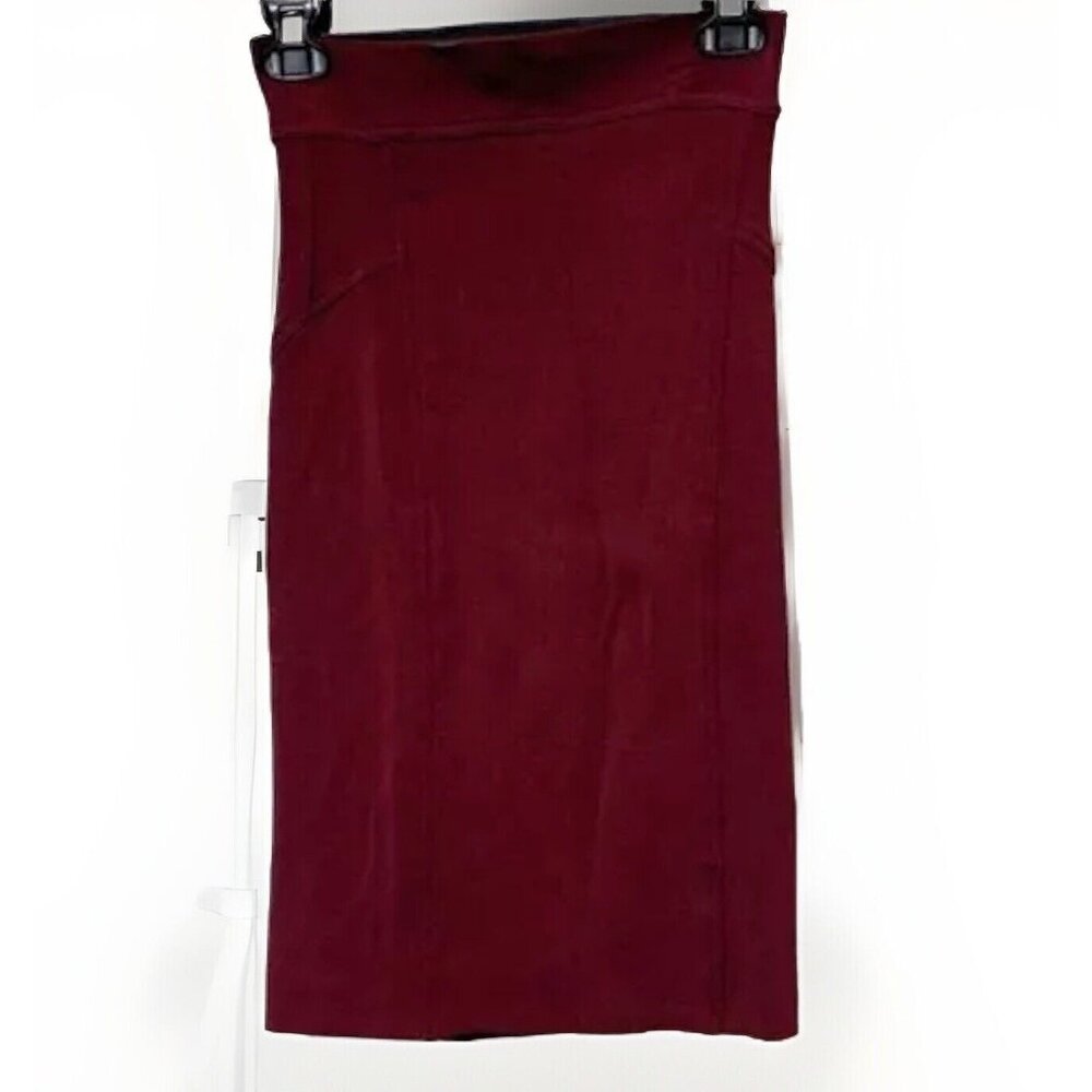 Opening Ceremony Women’s Small Burgundy Straight Skirt Knee Length Quiet Luxury
